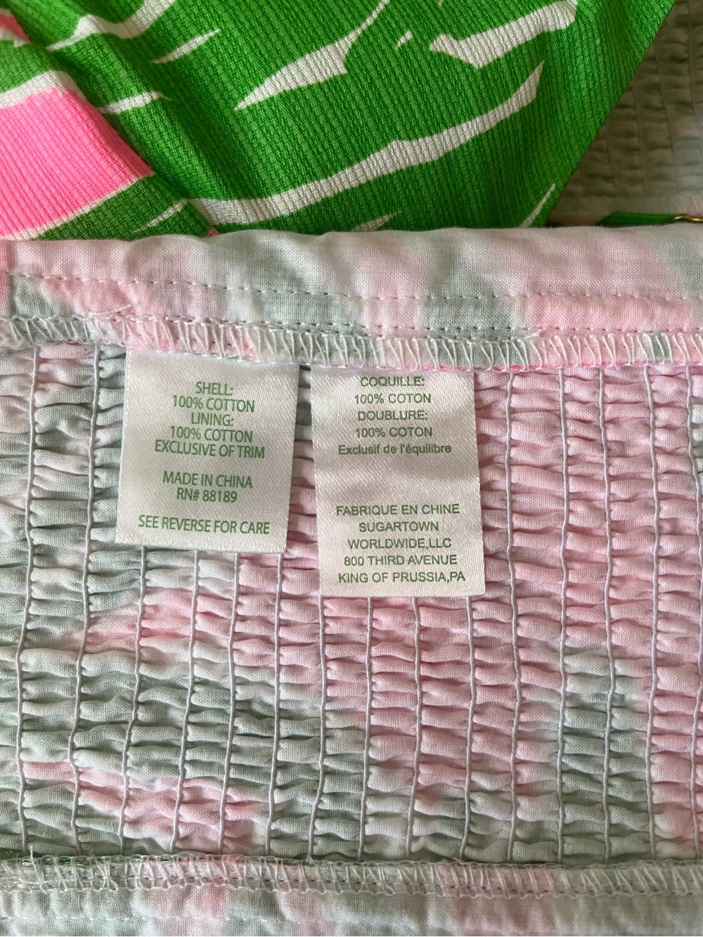 RARE! Lilly Pulitzer Parfait 2 piece Set Pink Flamenco Pineapple (Flawed) - Picture 7 of 16
